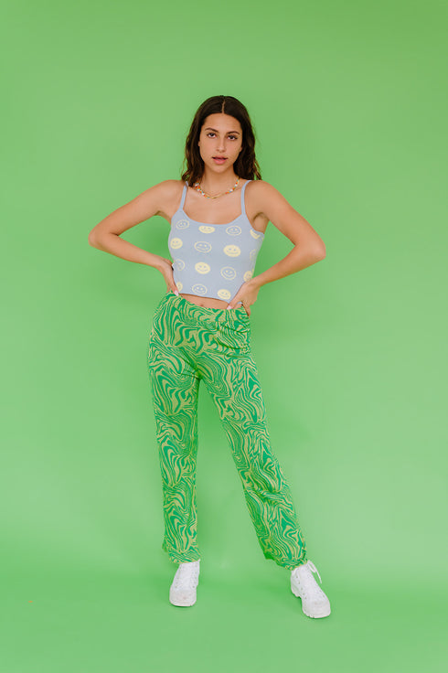 Good Days Smiley Tank // Blue